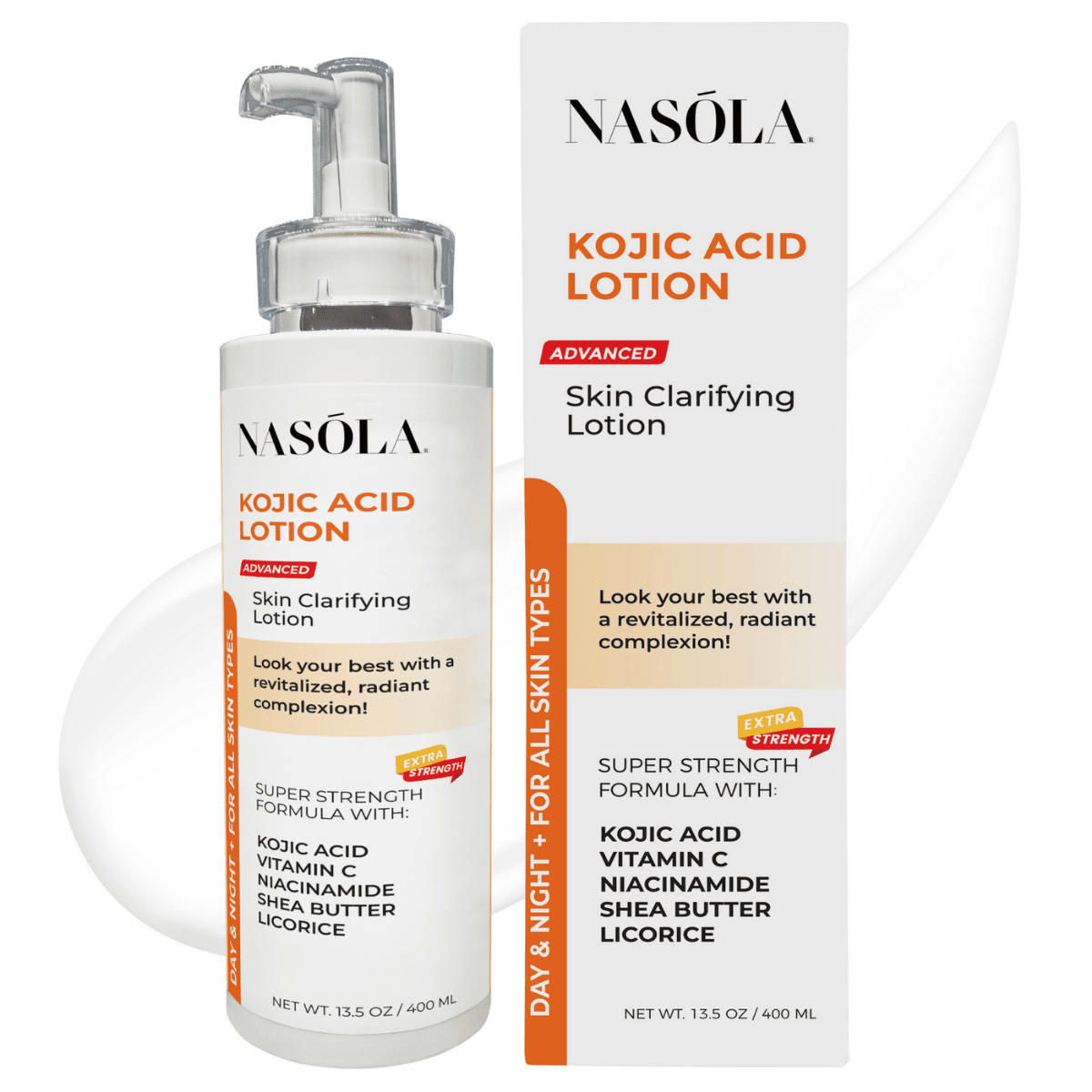 Nasola Kojic Acid Face &amp; Body Lotion for Radiant Skin Tone